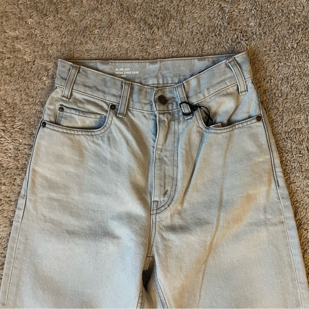 Celine Light Blue High-Rise Straight Jeans - Picture 4 of 13
